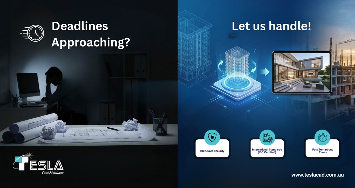 Teslacadau's tweet image. Need accurate construction documentation, fast? Trust the technical backbone for leading construction firms.
From BIM models to 3D walkthroughs, we handle the details.

Get a quote: teslacad.com.au

#ArchitecturalDesign #CADIndia #BIMModeling #ConstructionTech