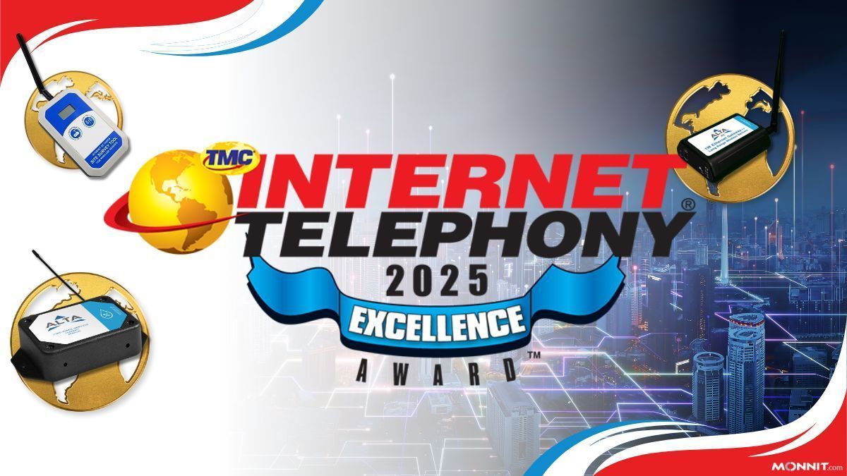 monnitsensors's tweet image. Monnit is thrilled to announce we have received the 2025 INTERNET TELEPHONY Excellence Award for its Wireless Mold Remediation &amp;amp; Prevention IoT Solution and collaboration with The Turn Company. 

buff.ly/jqRi9qU
.
.
.
#Monnit #IoTExcellence #MonnitWins #INTERNETTELEPHONY