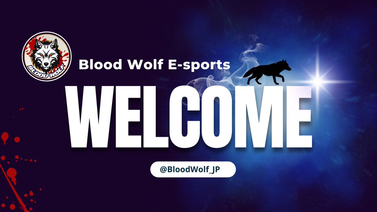BloodWolf_JP's tweet photo. 【新しいメンバー加入のお知らせ】
競技部門
・小狐AZU @AZU337 
Youth部門
・ホシノ @MSK_Hosino 
デザイナー部門
・イクラMAKI @Ikuramogo 
よろしくお願いします！ https://t.co/NklJC4l0Yx