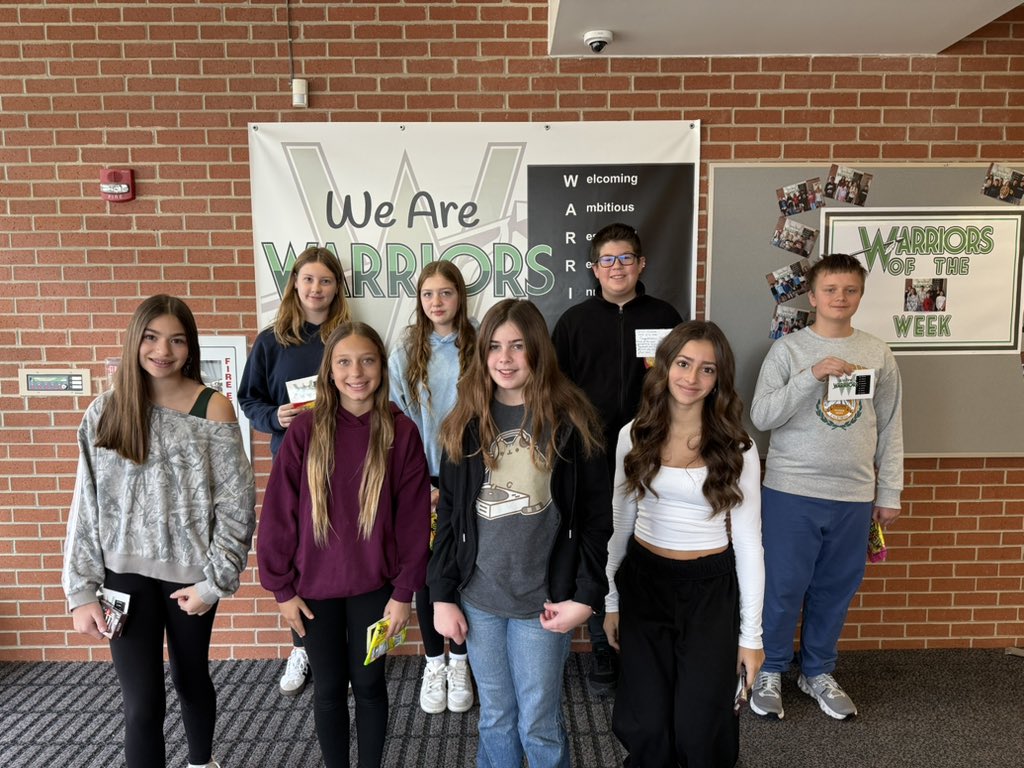 Congratulations to this week’s Warriors of the Week!