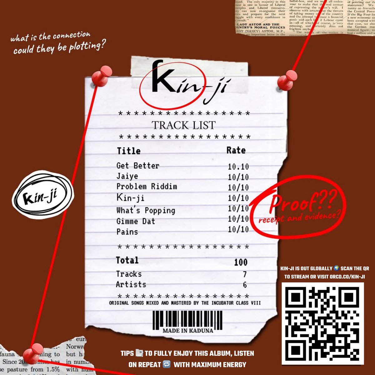 hellourbanrave's tweet image. KIN-JI 💽 the album is out globally 🌏, a project by [ @Ybnmalack @Heyy_swavey @napty51075 @newboyjhaymes Jimmiequan motega ] the incubator class VIII artists and produced by guest producer @Boiirado_ 

Link 🔗 to stream visit orcd.co/kin-ji or scan the QR on this post