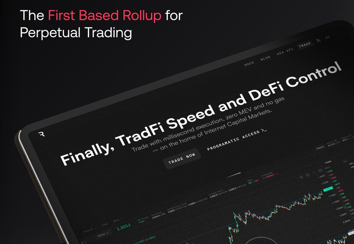 Ever wondered what would happen if a TradFi exchange, a ZK-rollup, and Ethereum had a baby?

Spoiler: it’d be terrifyingly fast… and its name would be Reya⚡️

Here’s why everyone’s staring at this newborn prodigy:

🏎️ Speed: &lt;1ms execution. Yes, faster than your brain deciding