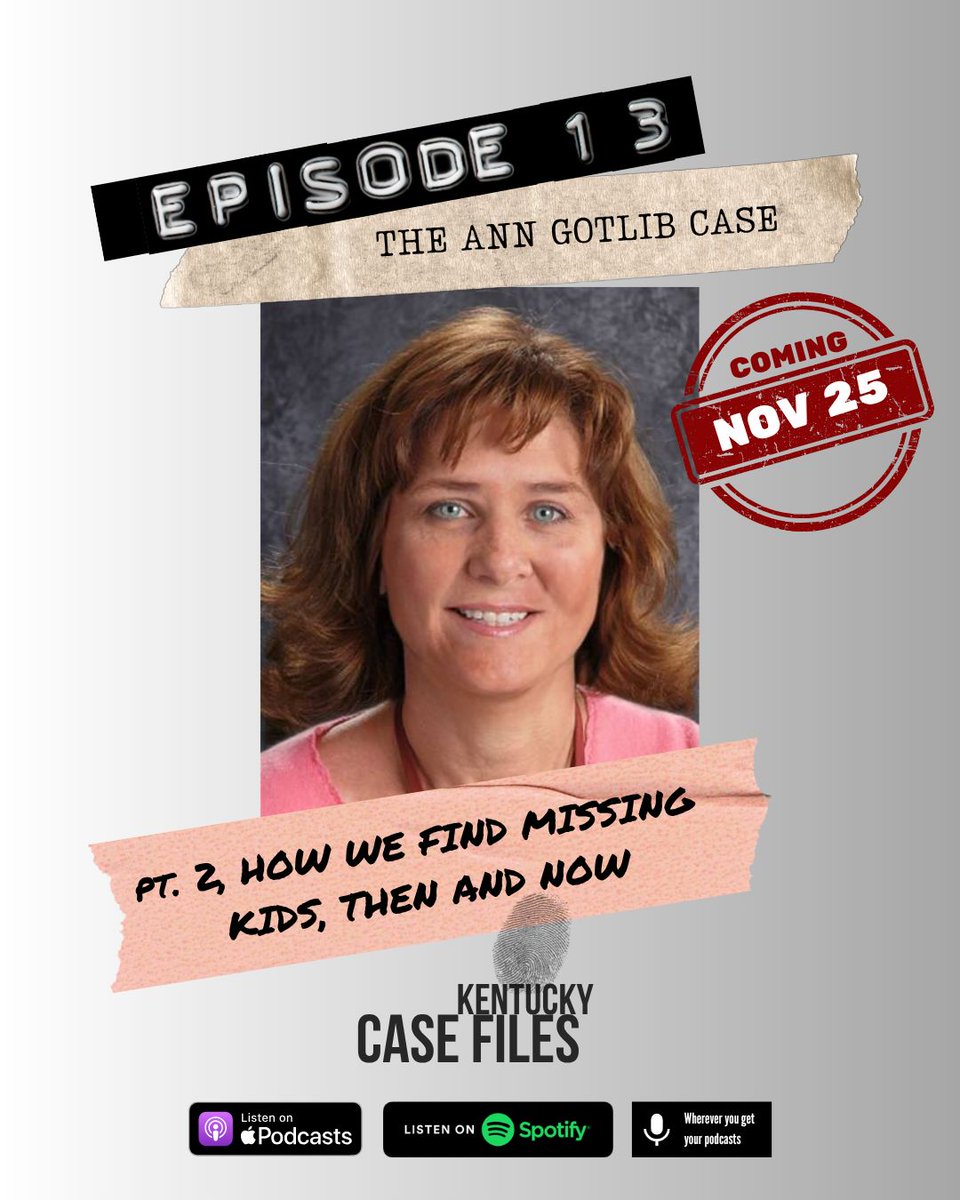 kycasefiles's tweet photo. Coming next on Kentucky Case Files: In 1983, a missing child case meant flyers, phone calls and sorting through paper. Today, it means DNA evidence, alerts that light up our phones within minutes, and sophisticated technology like age progression. How did we get from then to now? https://t.co/IZs7snCccK