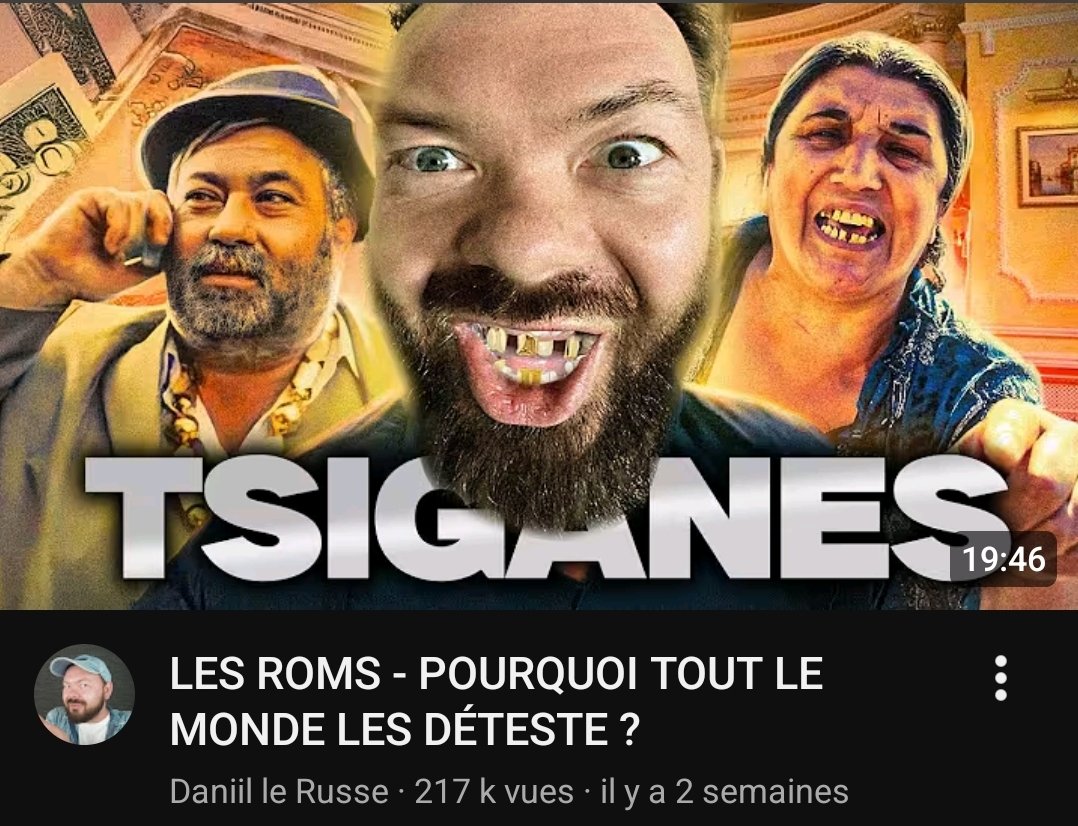 ErsiliaSoudais's tweet image. Suite à une vidéo ouvertement antitsigane du youtubeur Daniil le Russe, j'ai saisi la procureure de la République.