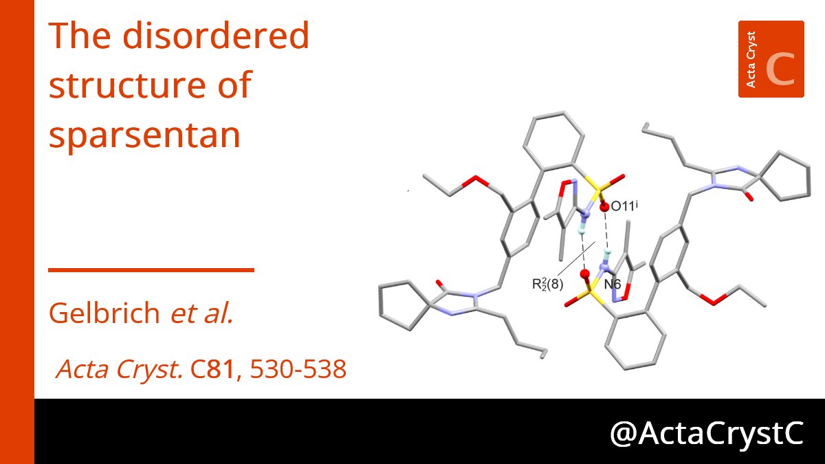 Wiley_Chemistry's tweet image. Complex disorder solved! Sparsentan modeled with energy calculations reveals insights into multi-section disorder and structural interpretation. 

Read more: ow.ly/BIWT50XmJ99

@ActaCrystC @IUCr #CrystalStructure #Disorder #EnergyCalculations