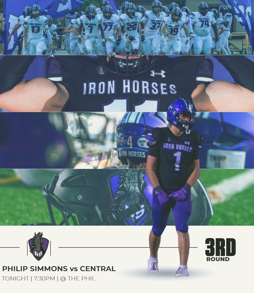 Round 3 of the state playoffs tonight! The Iron Horses host Central at 7:30pm! First 100 students in free. Be there early, be loud, and support this team! #W1nTheDay