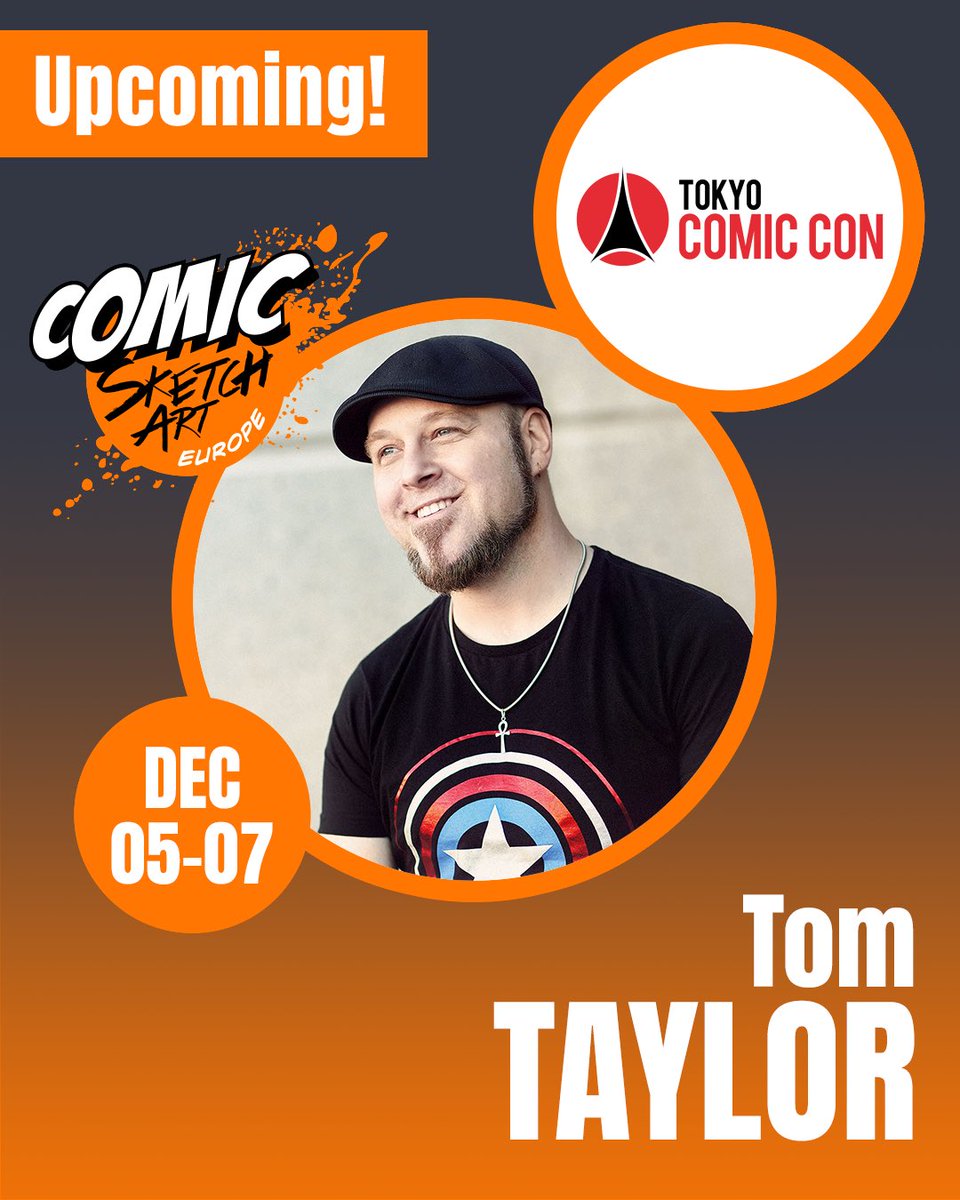 🚨 今年の Tokyo Comic Con に、さらに素晴らしいゲストが参加決定！
私たちは、世界的に活躍する脚本家 Tom Taylor さんを迎えられることを、とても嬉しく思います！🇯🇵✨
#TokyoComicCon #TCC2025