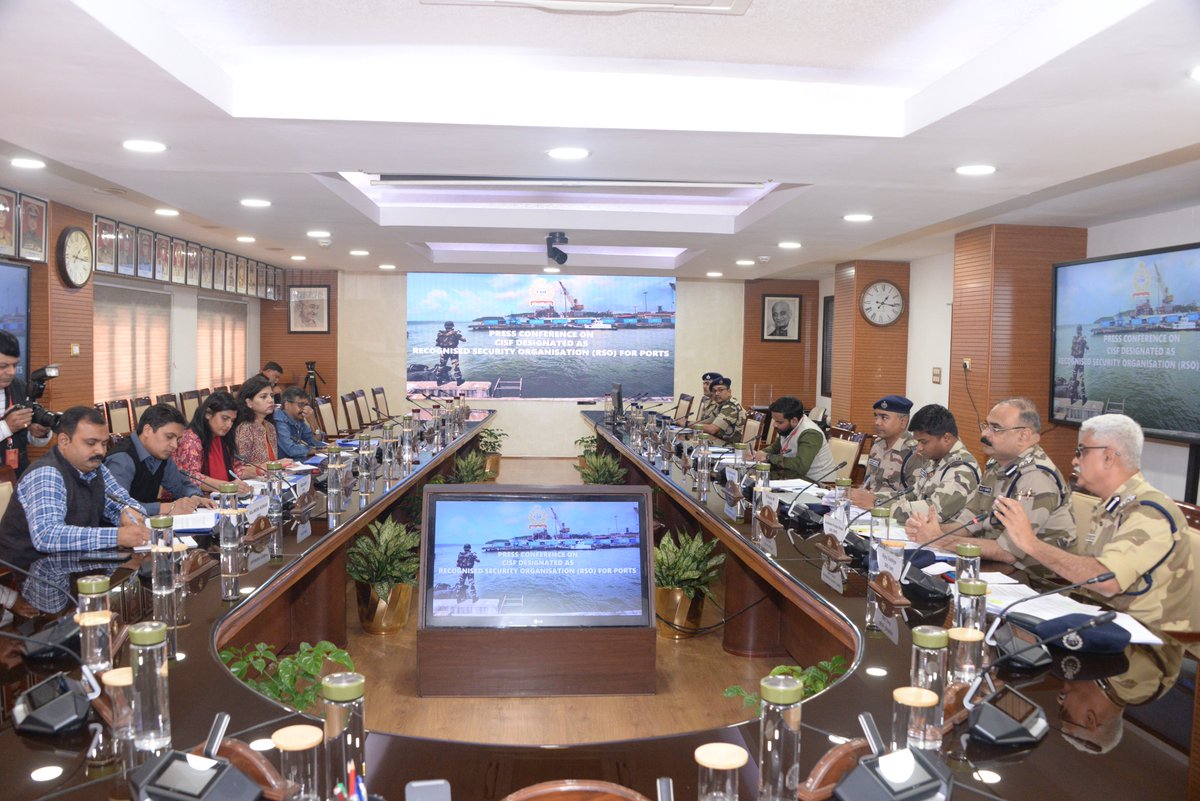 CISFHQrs's tweet image. Government Designates CISF as Recognized Security Organisation for Ports

CISF held a press conference on 21 November 2025 at CISF HQrs, New Delhi, to announce a significant advancement in national port security. The Government has designated CISF as the Recognized Security…