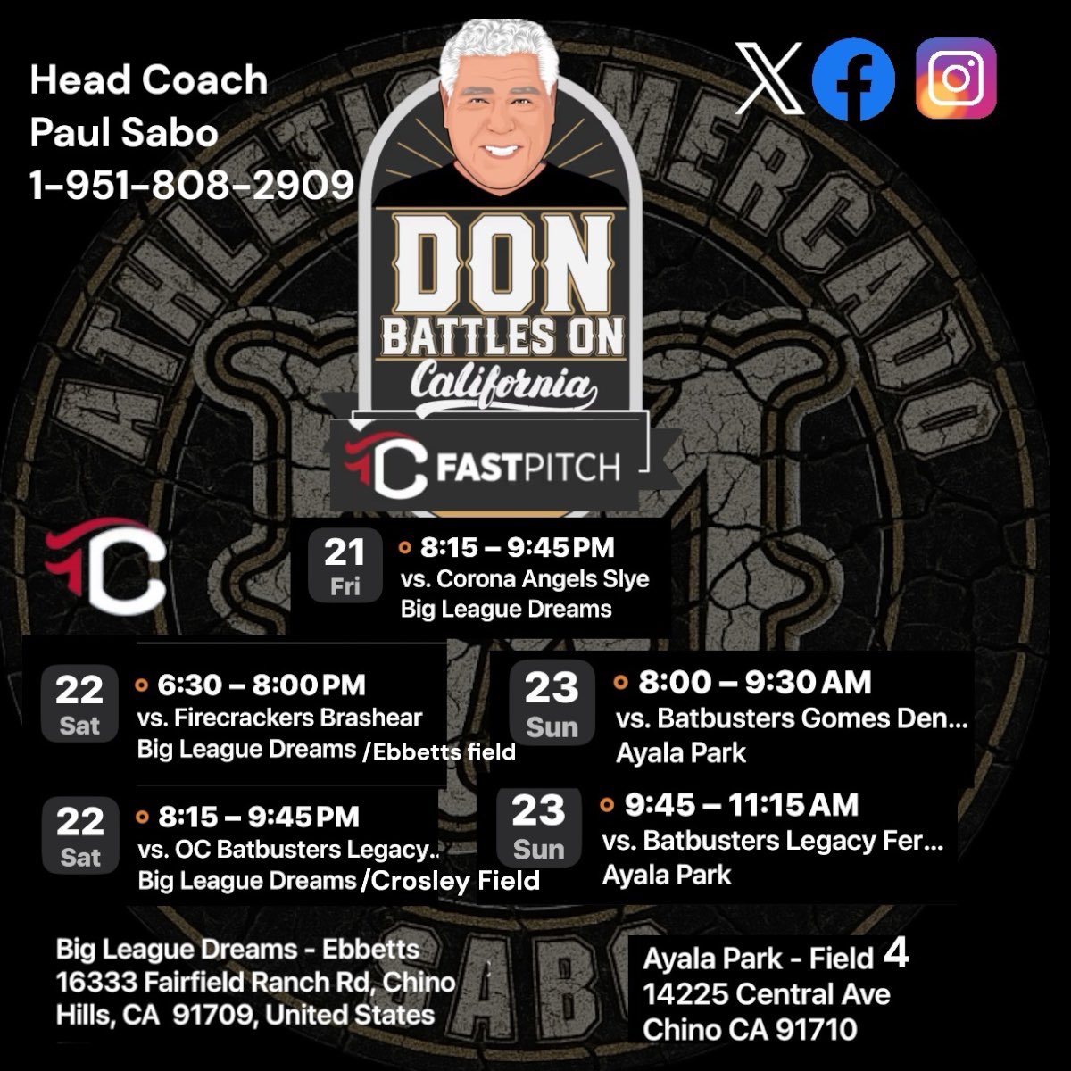 izzy_1_frye's tweet photo. Our Coach got us into the “Dons” last minute so hope weather holds up 🙏🏽🙏🏽🙏🏽🙏🏽
#AMlife @AMSabo18u https://t.co/3sehQ9sEtW