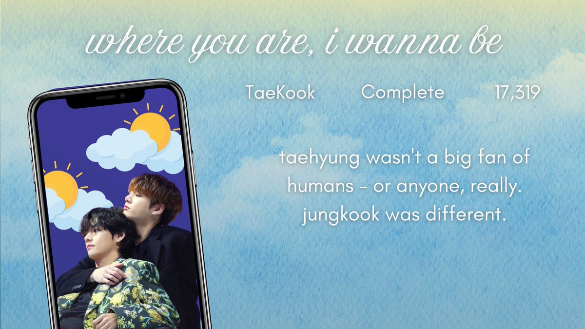 GrumpxSunFest's tweet image. ⋆.🌦️*༄ where you are, i wanna be
E | #taekookau

Grumpy Taehyung
Sunshine Jungkook
Vampire Taehyung
Human Jungkook
Whipped for each other

archiveofourown.org/works/74019436