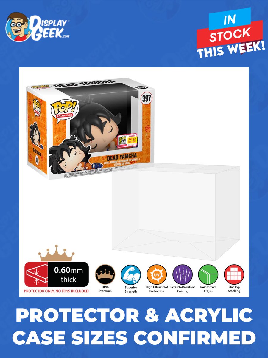 DisplayGeek's tweet image. In stock this week: 4 inch and 6 Inch Sideways Protectors (Now in 0.60mm!) 

We&apos;re always working on confirming new sizes at DisplayGeek.com and providing the community with the best and largest selection of protectors on the market! 📲 

#DisplayGeek #Funko #FunkoPops