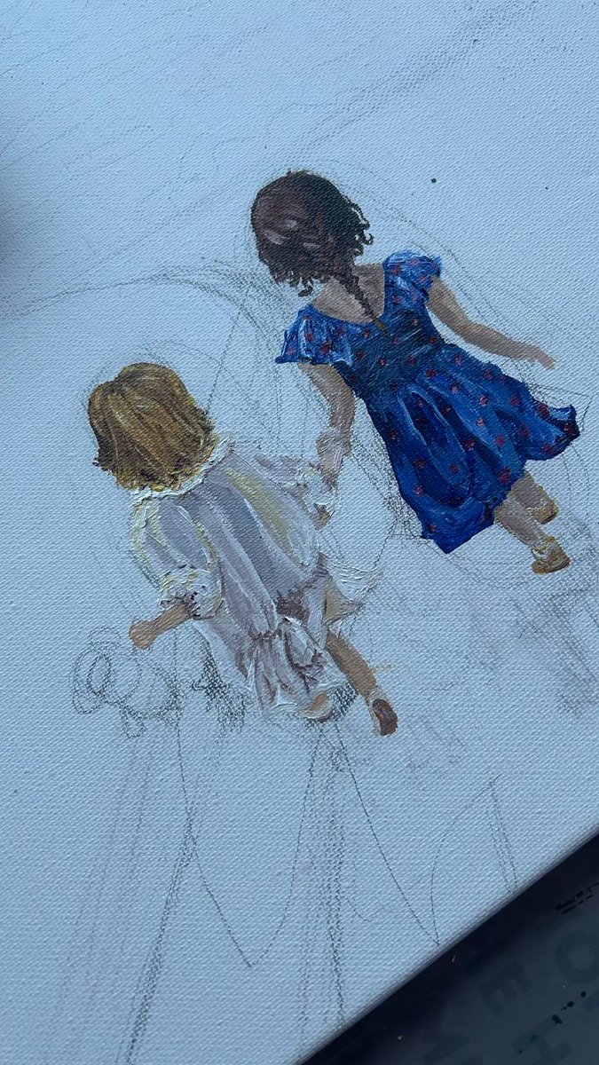 JkAleex's tweet photo. Hey, @BorisVagner, the painting with your two beautiful little angels is almost ready.
Just a few final touches left to capture the softness and light I saw in that moment.
I’m truly happy to bring such a warm story to life on canvas. ✨
#ArtMood https://t.co/COUlqqxoyB