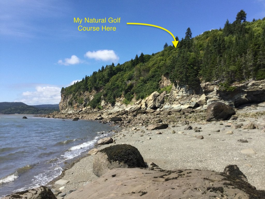 AGreatDomain's tweet image. By context, here is where my natural &quot;course&quot; was located. Go long on #18, or far left on #2, and big drop and huge water hazard! But tranquility defined. We were last dwelling for 4 km of coastline.