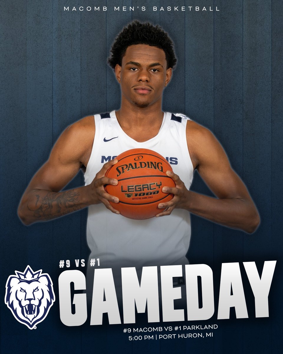 𝐓𝐨𝐩 𝟏𝟎 𝐒𝐡𝐨𝐰𝐝𝐨𝐰𝐧

#9 <a href="/MacombMBB/">Macomb Men's Basketball</a> battles the unbeaten and top-ranked Cobras in the semifinals of the SC4 Thumbcoast Classic! 

🆚 #1 Parkland
🚐 400 Erie St., Port Huron
🕔 5:00 PM
📺 stream.prestosports.com/stclaircountycc ($)
📊 mccaa.org/sports/mbkb/20…