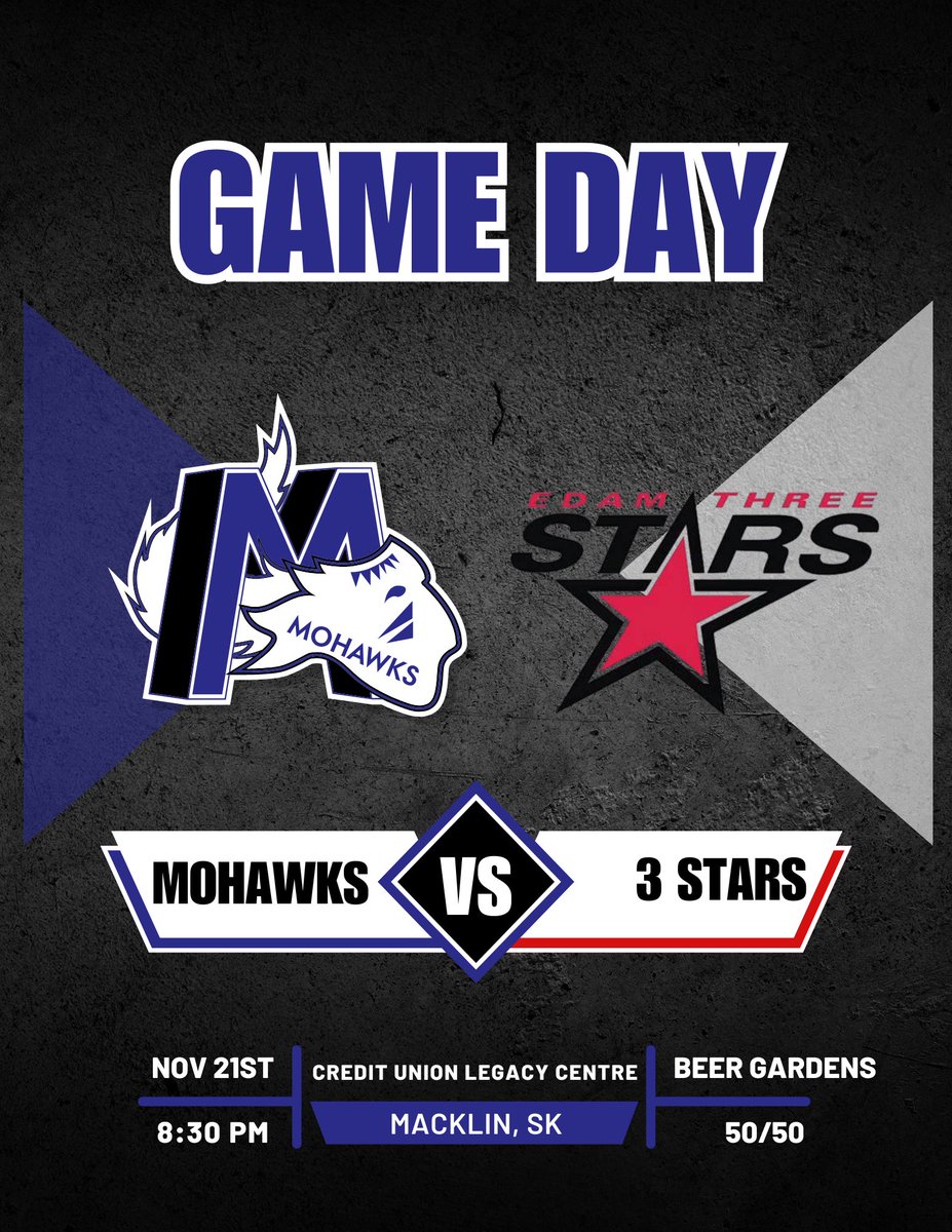 🔵⚪️⚫️GAME DAY⚫️⚪️🔵

Looking for something to do tonight? The Edam 3 Stars are in town tonight @ 8:30PM Puck Drop