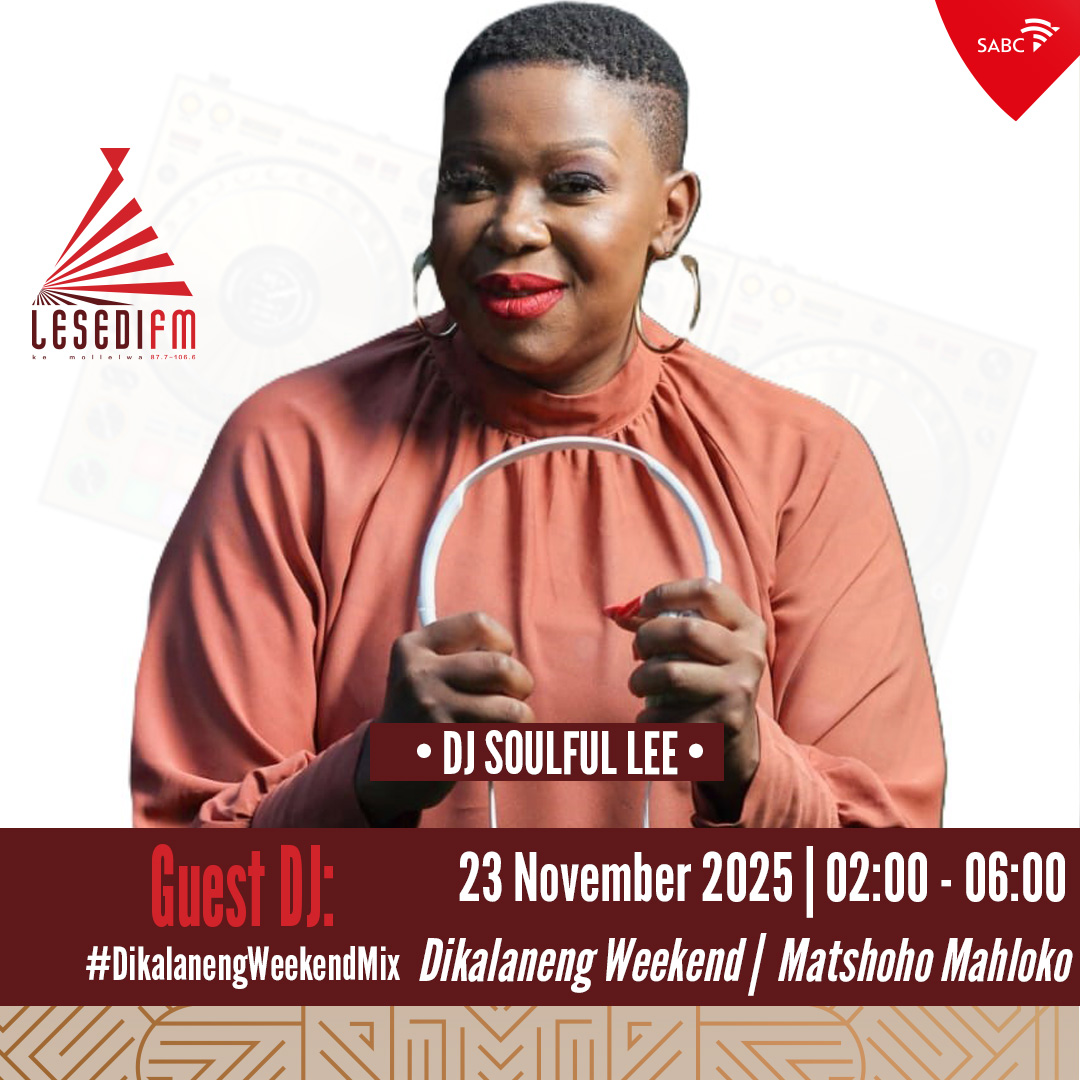 LesediFM's tweet photo. #DikalanengWeekend le Matshoho Mahloko.
π§Re tsamaya le DJ Soulful Lee ho #DikalanengWeekendMix.
#65KeMollelwa
π: 086 000 3084
π²: 083 284 0008
π: https://t.co/SdWJ7CZihK https://t.co/yKj5zlDlkz