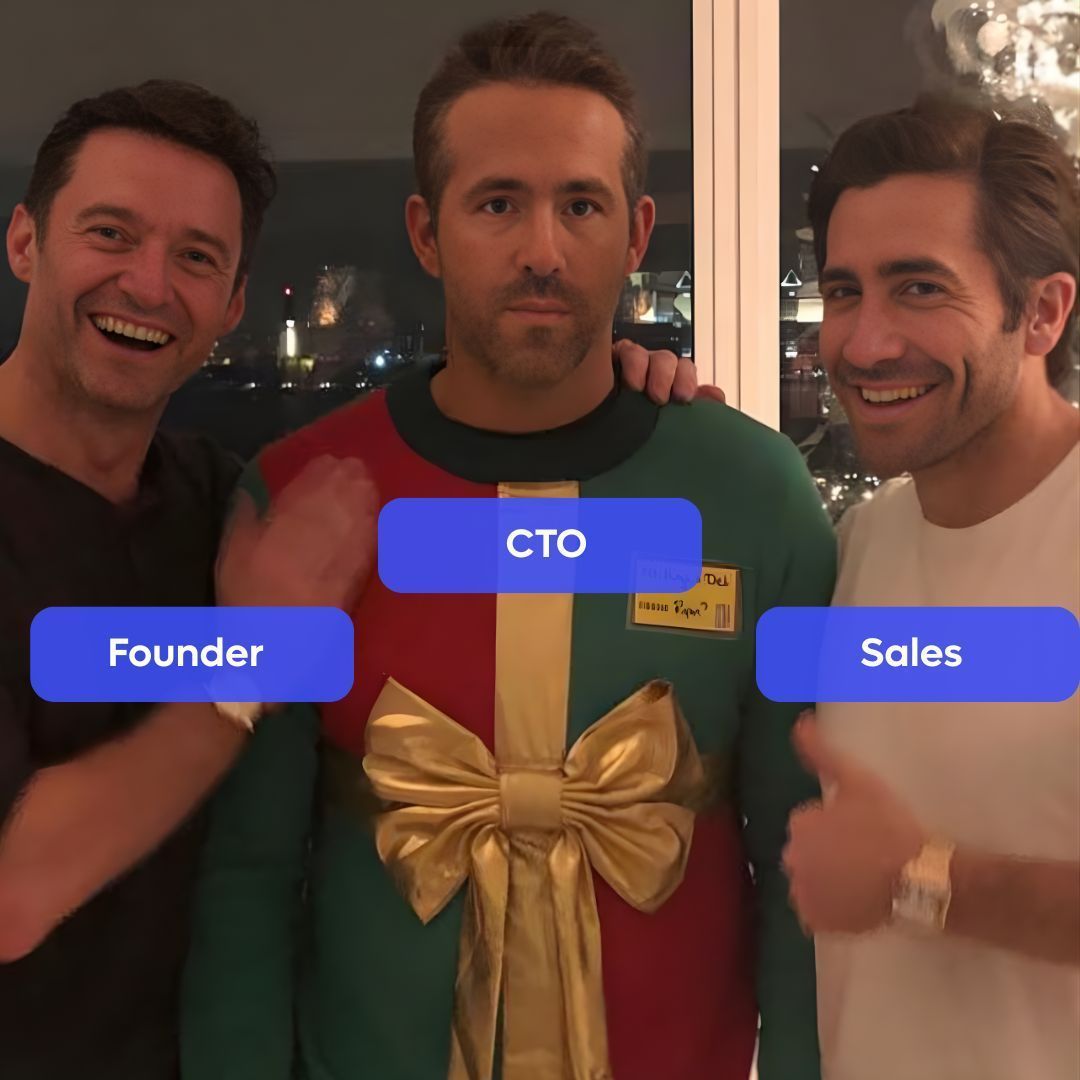 RT @acquiredotcom: Fundador: “Vamos mudar de rumo!”

 Vendas: "Parece ótimo para mim!"

 Diretor de Tecnologia: “Nãooooo