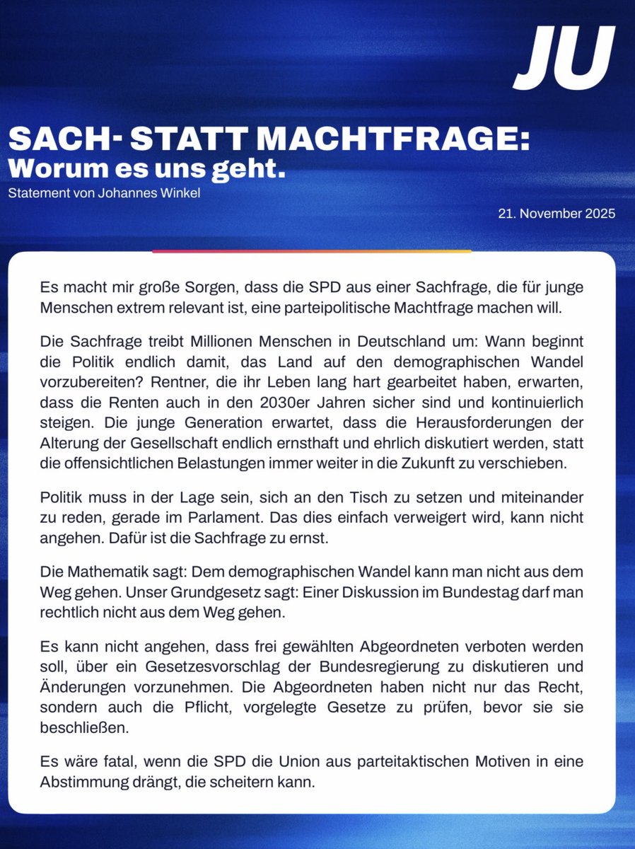 Pascal_Reddig's tweet image. Zurück von der Macht- zur Sachfrage. #Rente