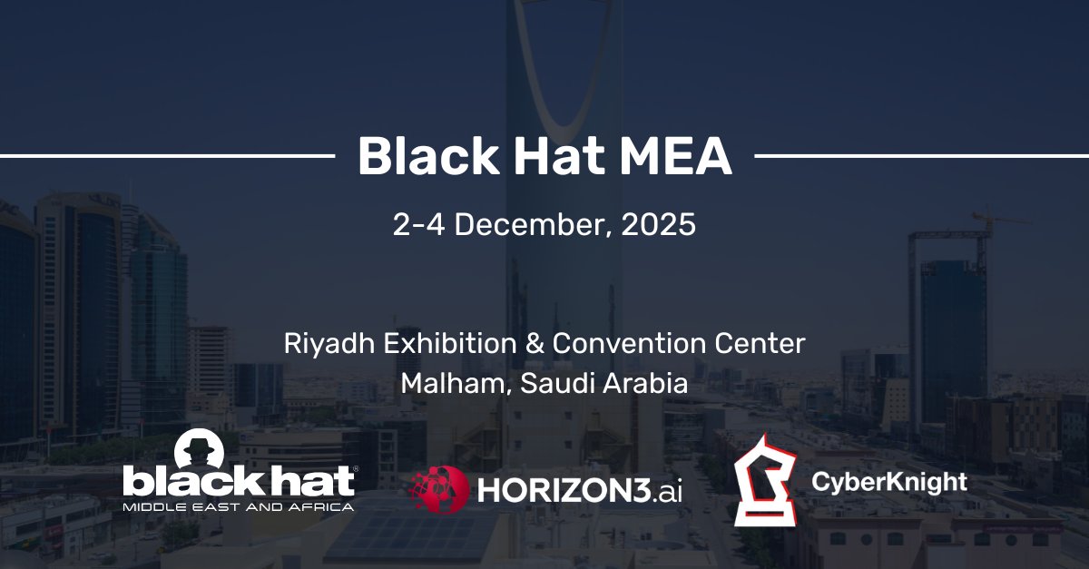 Are you headed to <a href="/Blackhatmea/">Black Hat MEA</a>? We'll be at booth D50 in Hall 1 with CyberKnight, where you can get a #NodeZero demo and see continuous, autonomous #pentesting in action. 

Stop by and learn how you can put your #EDR protection to the test safely, improve your threat visibility,