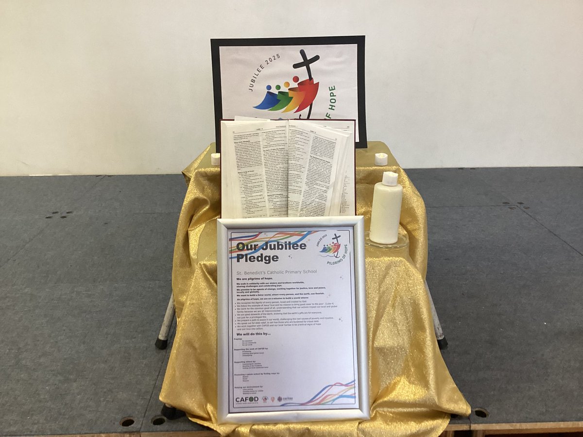 We gathered as a school for the <a href="/CAFOD/">CAFOD</a> Jubilee Celebration Day, reflecting on how we can continue to be pilgrims of hope.