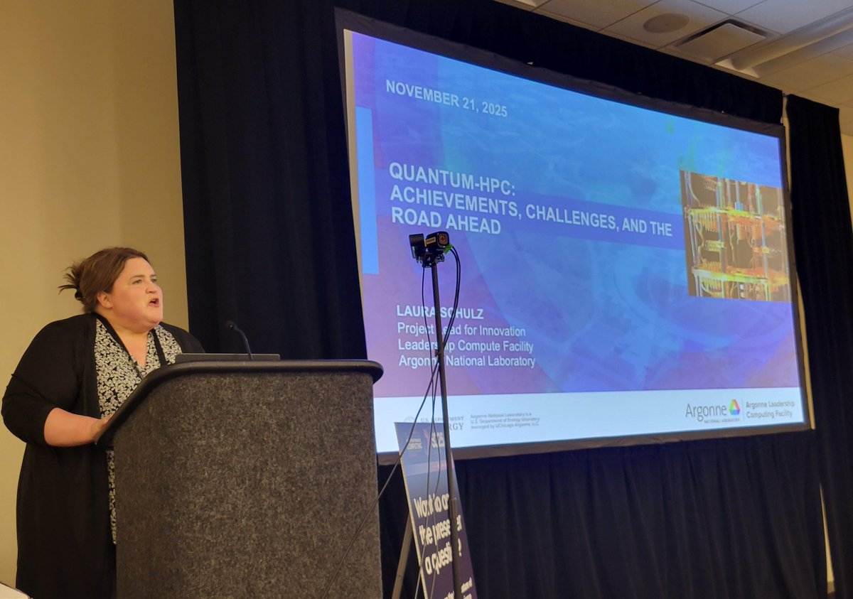 Laura Schulz from <a href="/argonne/">Argonne National Lab</a> opens the 3rd International Workshop on #HPC Testing and Evaluation of Systems, Tools, and Software #HPCTESTS2025 at #SC25 with a talk on Quantum-HPC. See you in Room 276!