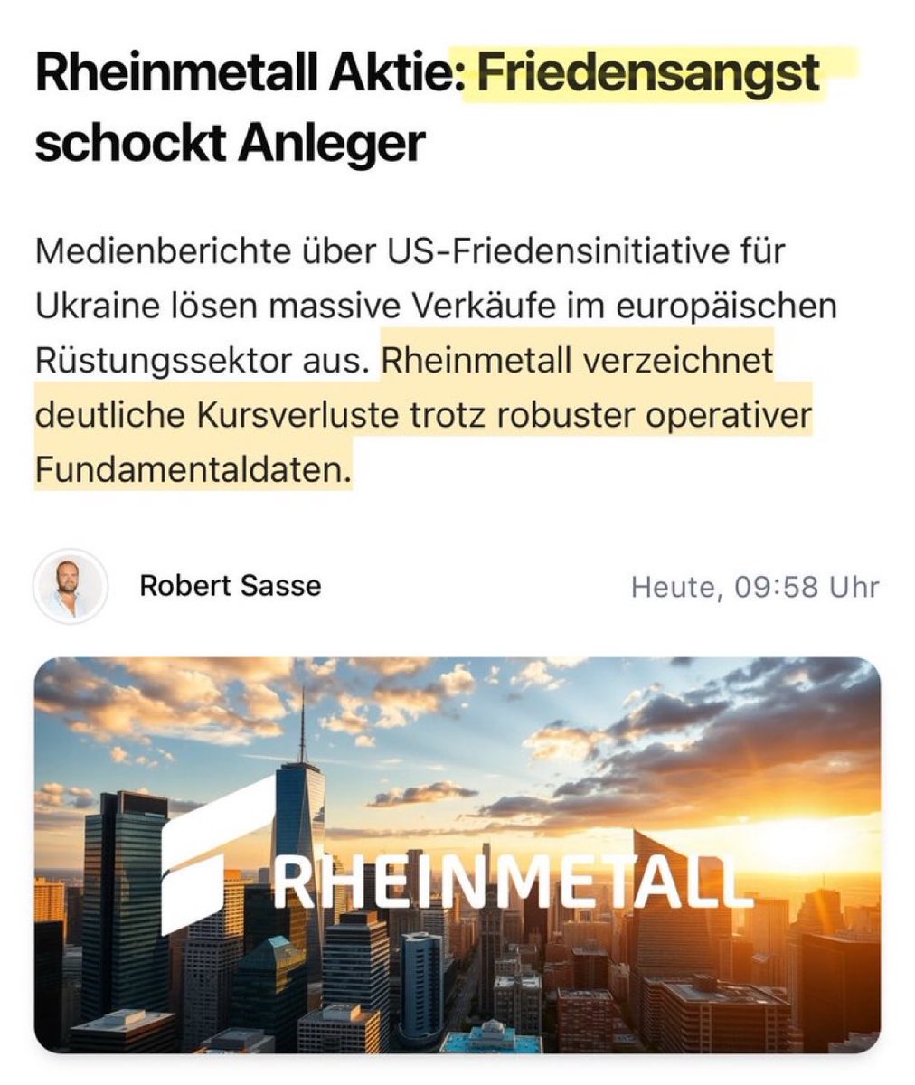 Hast du auch Angst vor Frieden?