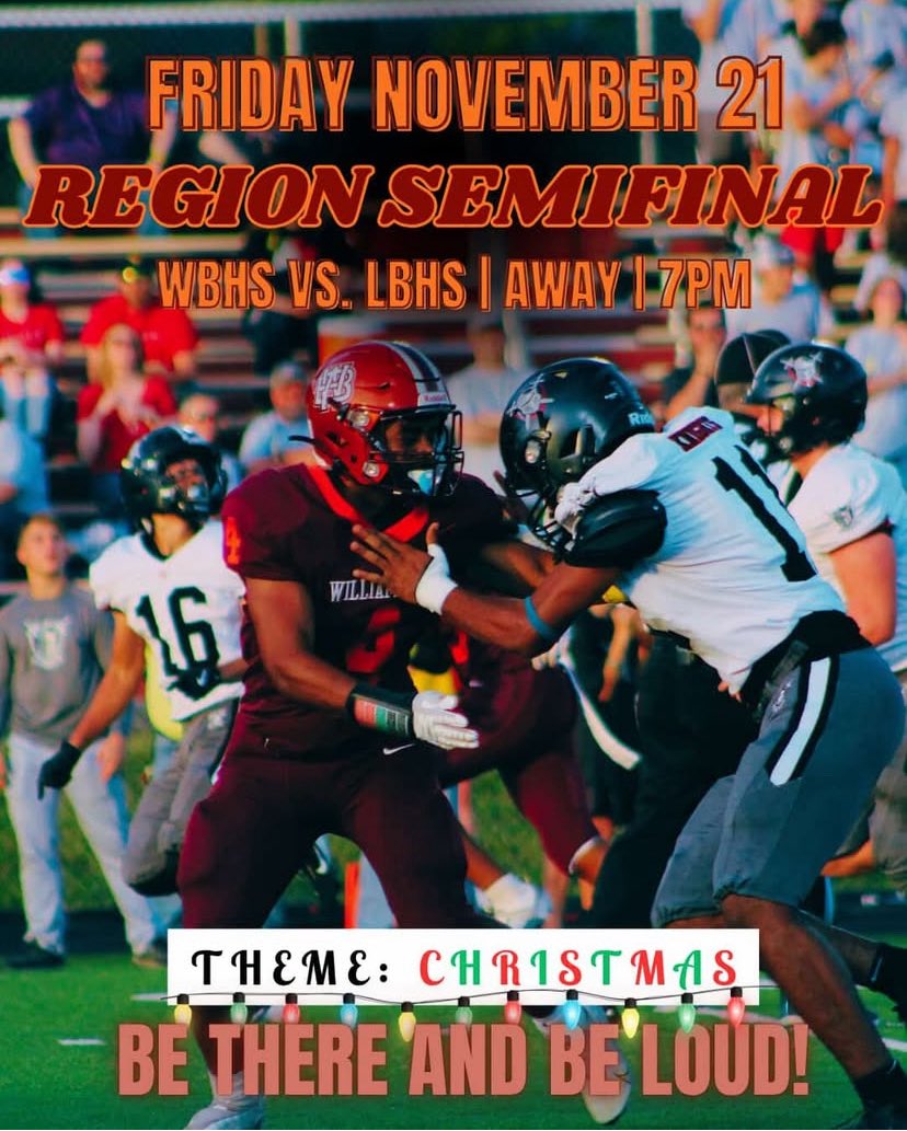 Big game tonight! Region semifinals!