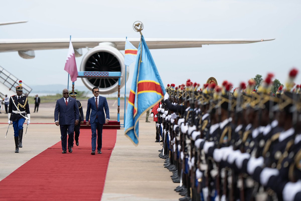 InfosPlus_rdc's tweet image. Première visite officielle ce vendredi 21 novembre 2025, l’Émir du Qatar, Cheikh Tamim Ben Hamad Al-Thani (@TamimBinHamad), en #RDC.