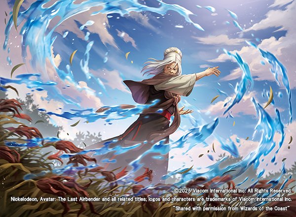 11月21日発売の『マジック:ザ・ギャザリング | アバター 伝説の少年アン』にて  
「滅びの水の技  /Ruinous Waterbending 」のイラストを担当させて頂きました。   
どうぞよろしくお願いします!   
#mtg #MTGxATLA #AvatarTheLastAirbender 