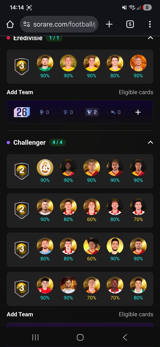 TradingMethodz's tweet image. Im Starting to gain quite a gallery on @Sorare 

Nearly at a point where im content with my lineups now! 

But what is next when I am finally happy .. go into rare ? 😂