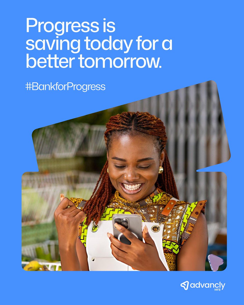 AdvanclyHQ's tweet image. Small steps today. Bigger wins tomorrow. That’s progress.
 #BankForProgress