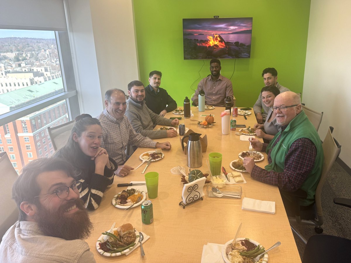 Thanksgiving turkey came early to our growing Worcester office!  The team celebrated the beginning of the holiday season with a festive lunch from Theater Cafe in Worcester. Delicious food, laughter, and great company was had by all. Cheers to another successful year in the Woo!