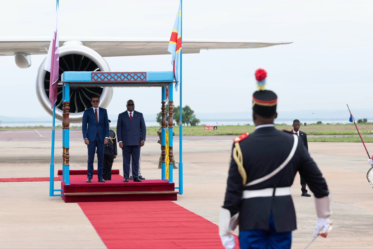 InfosPlus_rdc's tweet image. Première visite officielle ce vendredi 21 novembre 2025, l’Émir du Qatar, Cheikh Tamim Ben Hamad Al-Thani (@TamimBinHamad), en #RDC.
