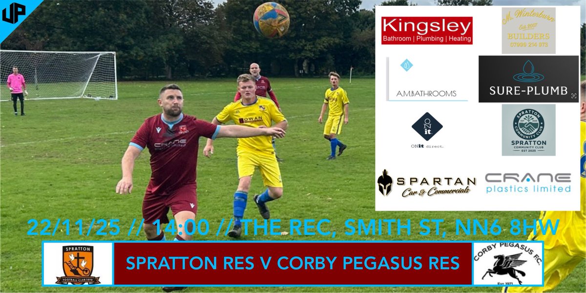 SATURDAYS GAMES

The First’s head off to Raunds Town and their fantastic ground Kiln Park for a Premier Divison clash

Meanwhile the Ressies are up The Rec to face Corby Pegasus Reserves.

Weather again could play a factor in either game going ahead so look out for changes

🟠⚫️