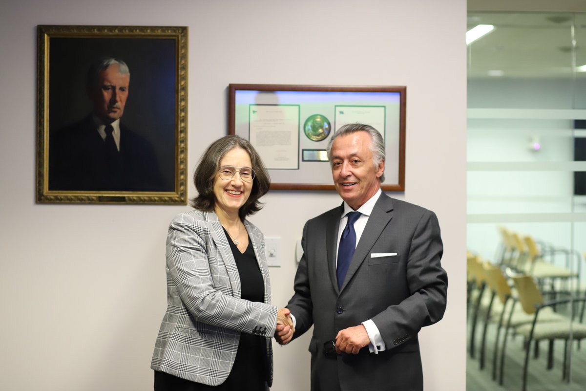 StimsonCenter's tweet image. 📸 North Africa Program Director @HafedAlGhwell and #UNDP Deputy Asst Administrator Marina Walter sign an MOU expanding cooperation on research, analysis, and dialogue on issues facing the North Africa and Sahel regions.