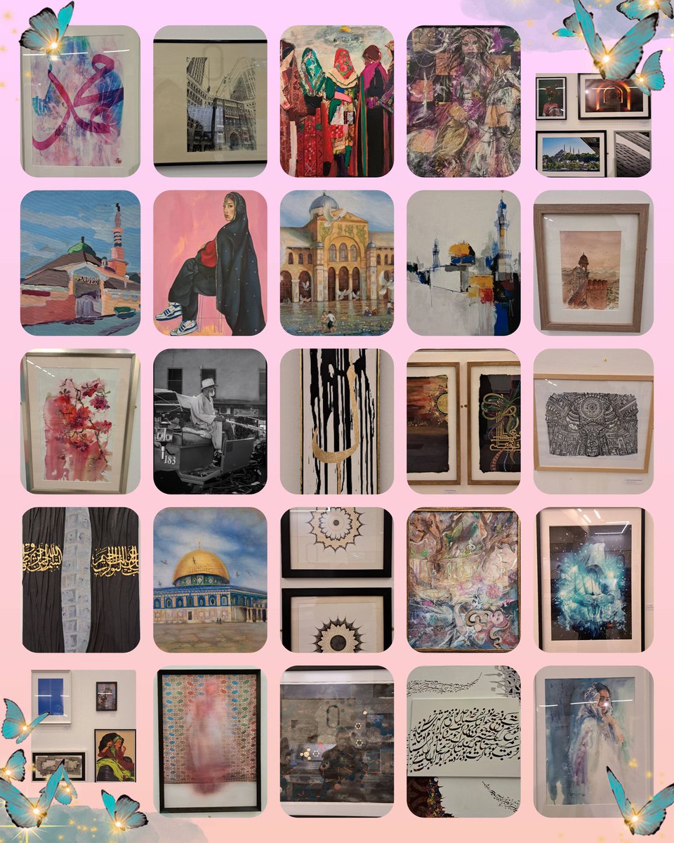 mwartfoundation's tweet photo. @MACFESTUK Arts Awards Exhibition at @SalfordUni -  A Celebration of Creativity! 
 Here is an inspiring collection of artworks from talented Muslim artists #calligraphy #painting
#photography #drawing  #ArtExhibition #MuslimArtists #Creativity #CommunityArts #ArtsAwards https://t.co/6EgEn5HHPa