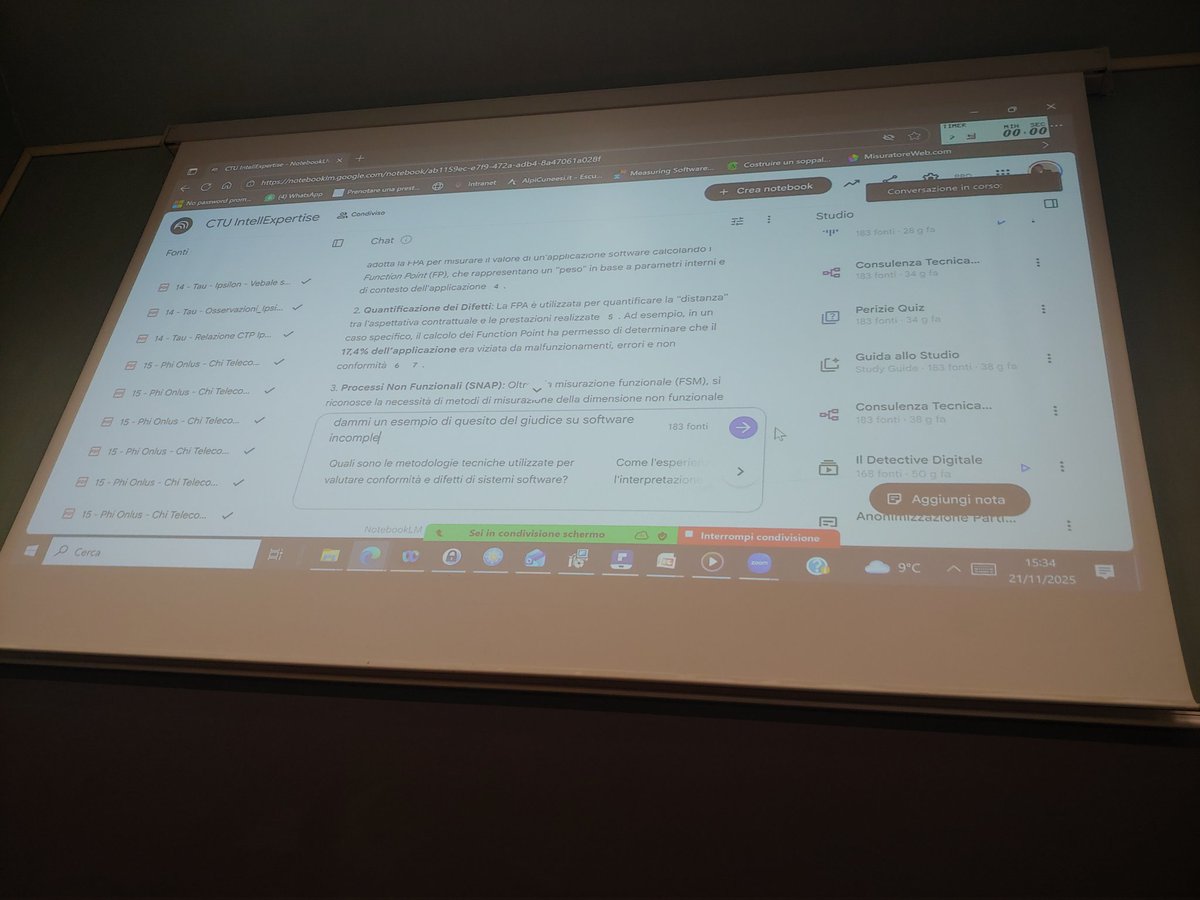 <a href="/GUFPI_ISMA/">GUFPI-ISMA</a> 3° #EventoMetrico
@napoli/@zoom #live

#AI x consulenza forense

un sistema specifico ambito #ICT proprietà intellettuale informatica

Per utilizzarlo, contattare #MicheleCanalini, necessario account google