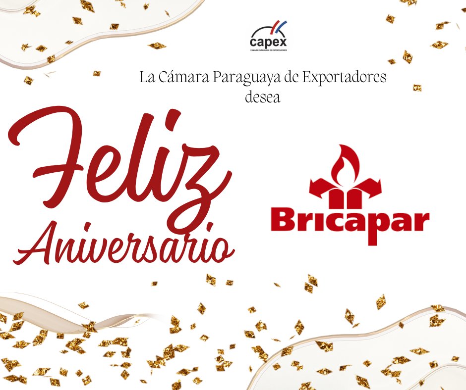 Capexpy's tweet image. Extendemos nuestras más sinceras felicitaciones a  @bricapar en este día de aniversario.

#BRICAPAR #CAPEX