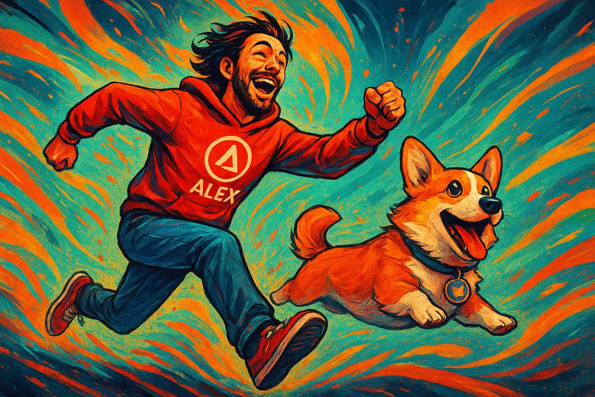 Smith600000's tweet image. Alex and his corgi are off on another adventure! 🏃‍♂️🐕💨 Bringing smiles, laughter, and all the good vibes to the $ALEX × $WELSH community! 🌟 #WelshCommunity

@ALEXLabBTC @Welsh_Community @zeroauthdao