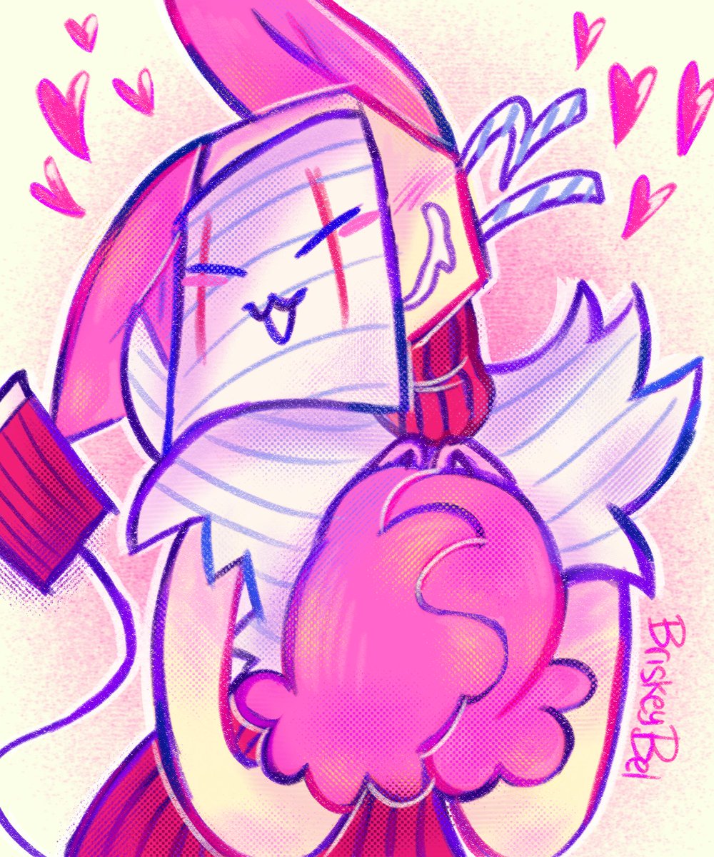 BriskeyBel's tweet image. I just wanted to do a little doodle of Scraps before continuing with the other drawing, look at the design I made!! :D #scraps #dandysworld #dandysworldfanart