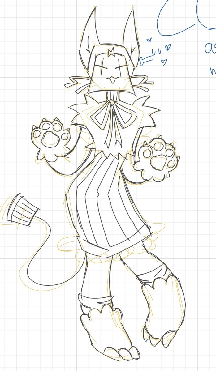 BriskeyBel's tweet image. I just wanted to do a little doodle of Scraps before continuing with the other drawing, look at the design I made!! :D #scraps #dandysworld #dandysworldfanart