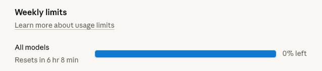 let's call it a week