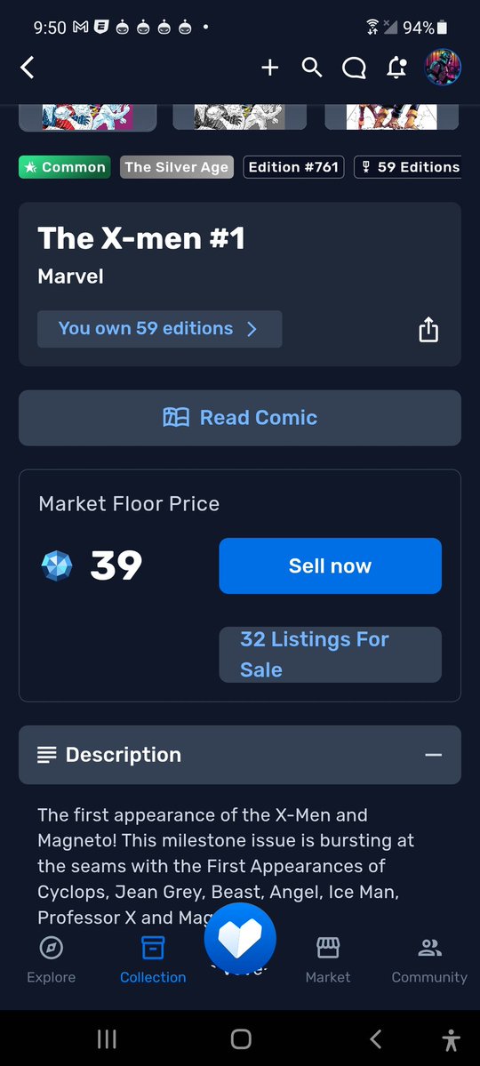 CryptoRobbery's tweet image. I see all the comic floors have moved up since the self custody talk has come up. Floor prices moving up.