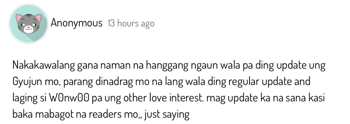 marahuiyo's tweet photo. oki lang naman magtanong kung kelan update, sumasagot ako kung maayos ang tanong. pls, yung nagpacomms nga di ako pinepressure but this anon—hays di q sure if oa lang ako pero this sounded rude to me: https://t.co/cfNKHprDln