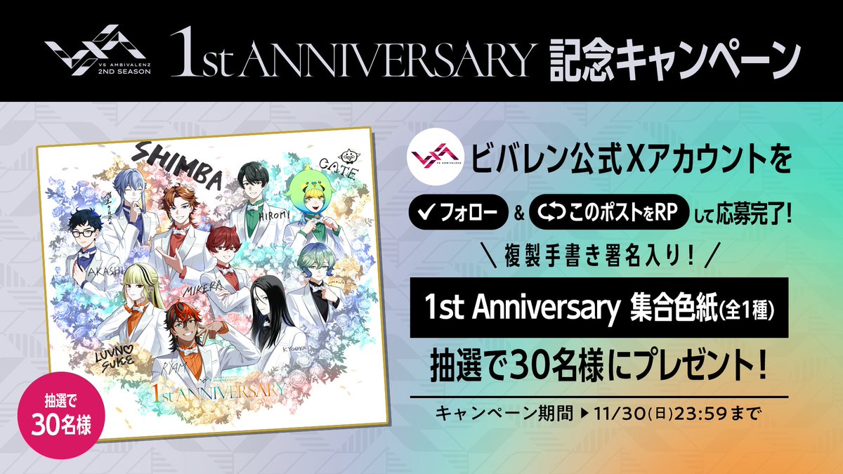 1st Anniversary 記念キャンペーン