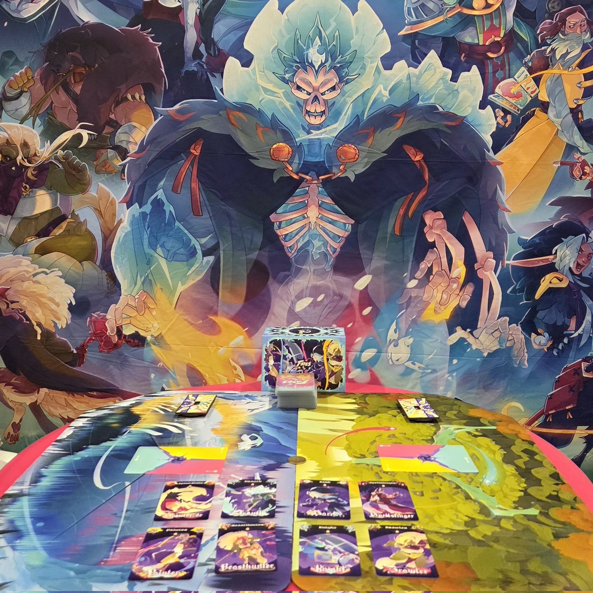 splashamantha's tweet photo. All set up and ready to demo at #PAXUnplugged, can't wait to say hi! 🩵❤️💛 https://t.co/OTMZOSmUqA