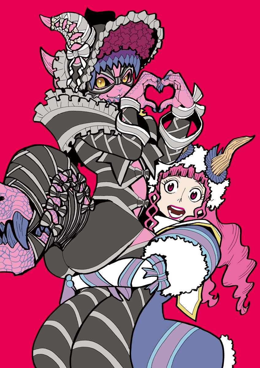 Andrias_jap's tweet image. ブーケとリボンを描きました。
#ゴジュウジャー
#ブーケ様優勝