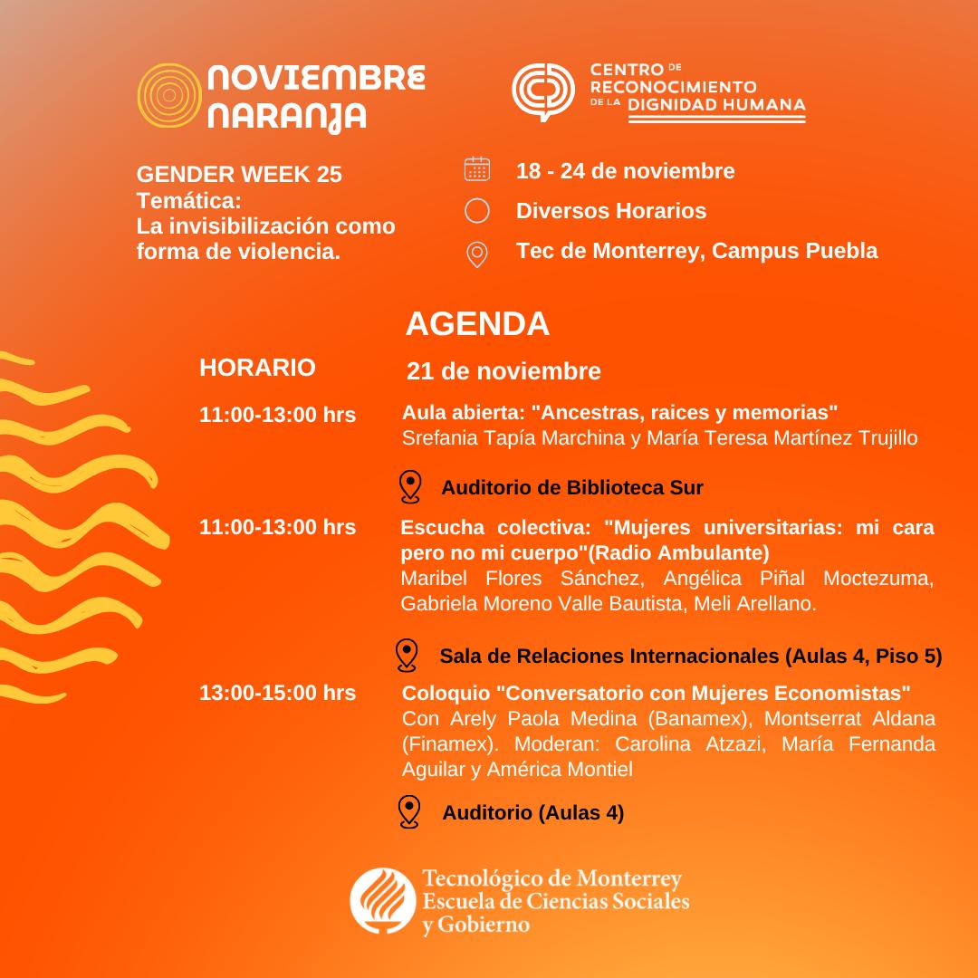 csocialespuebla's tweet photo. Gender Week 2025 | Escuela de Ciencias Sociales y Gobierno – Campus Puebla

¡¡Ya es un nuevo día!! 
No olvides participar en las actividades de hoy y forma parte de la Gender Week

#GenderWeek #ESCG #TecDeMonterrey #CampusPuebla #NoMásInvisibilización https://t.co/Qo14Q0OvDU