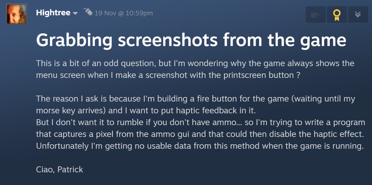 alexvscoding's tweet image. These are my kind of people. It&apos;s so satisfying to see that with even a small amount of encouragement, folks will venture far outside the box of how we conventionally control games, and how abundant and varied that expression becomes!
#hamradio #morsecode #gamedev #altctrl #morse