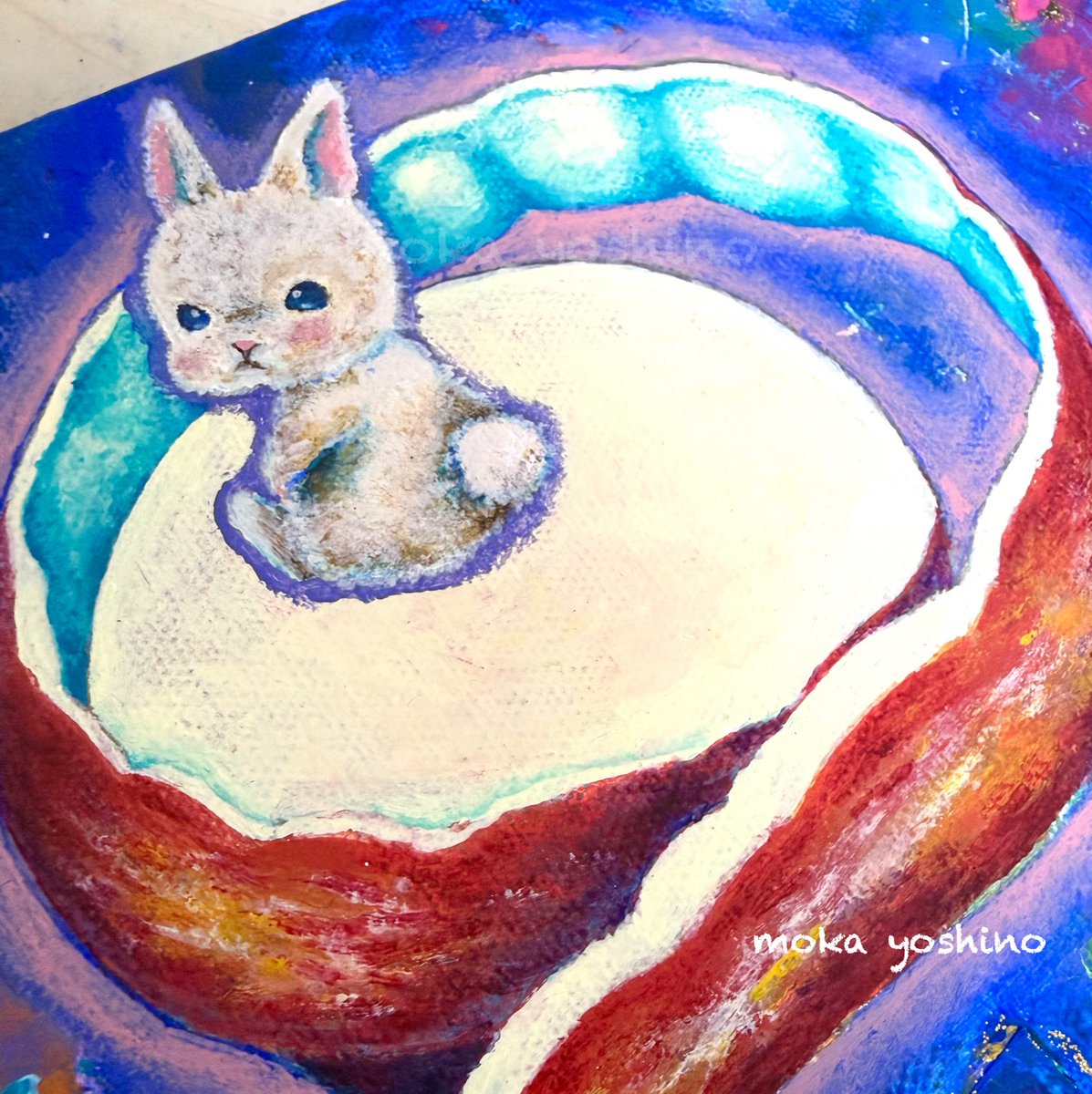 yoshinomokaym's tweet photo. 「TATSUYA ART COMPETITION 2025」

2025年12月6日（土）〜12月20日（土）
・会期中無休
・AM11:00～PM6:00 
・GALLERY龍屋
　〒488-0007 
　愛知県尾張旭市井町公園通54

ゼロテンに引き続きうさぎを描きました。
よろしくお願い致します！

#タツコン2025 https://t.co/8f3hZXtbQI